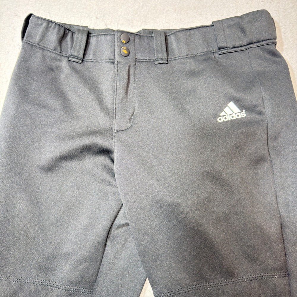 Adidas Softball Pant Women Large Black Good Athletic Performance Reinforced Knee